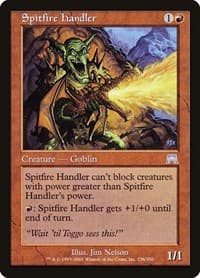 Spitfire Handler - Onslaught - Magic: The Gathering card
