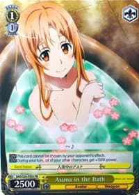 Asuna in the Bath - Sword Art Online - Weiss Schwarz card