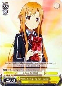 Asuna Conveying Her Feelings - Sword Art Online - Weiss Schwarz card