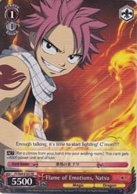 Flame of Emotions, Natsu - Fairy Tail ver.E - Weiss Schwarz card