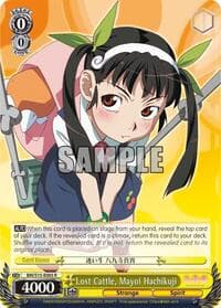 Lost Cattle, Mayoi Hachikuji - BAKEMONOGATARI - Weiss Schwarz card