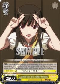 Enthusiastic Girl, Nadeko Sengoku - BAKEMONOGATARI - Weiss Schwarz card