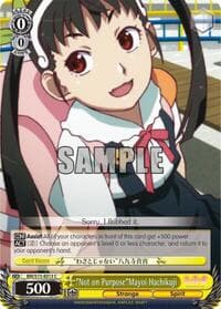 "Not on Purpose"Mayoi Hachikuji - BAKEMONOGATARI - Weiss Schwarz card