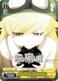 Likes Donuts, Shinobu Oshino - BAKEMONOGATARI - Weiss Schwarz card