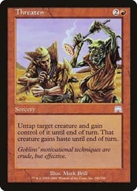 Threaten - Onslaught - Magic: The Gathering card