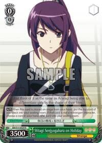 Hitagi Senjyogahara on Holiday - BAKEMONOGATARI - Weiss Schwarz card