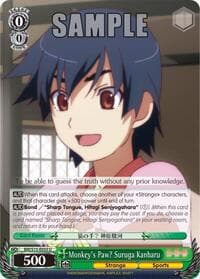 Monkey's Paw? Suruga Kanbaru - BAKEMONOGATARI - Weiss Schwarz card