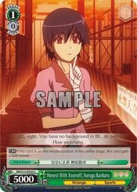 Honest With Yourself, Suruga Kanbaru - BAKEMONOGATARI - Weiss Schwarz card