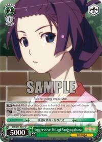 Aggressive Hitagi Senjyogahara - BAKEMONOGATARI - Weiss Schwarz card