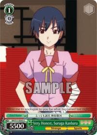 Very Honest, Suruga Kanbaru - BAKEMONOGATARI - Weiss Schwarz card