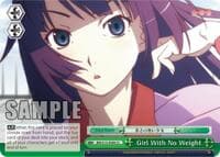 Girl With No Weight - BAKEMONOGATARI - Weiss Schwarz card
