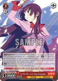 Girl Who Met a Crab, Hitagi Senjyogahara - BAKEMONOGATARI - Weiss Schwarz card