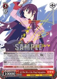 Girl Who Met a Crab, Hitagi Senjyogahara (SP) - BAKEMONOGATARI - Weiss Schwarz card