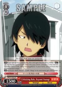 Criticizing Role, Koyomi Araragi - BAKEMONOGATARI - Weiss Schwarz card