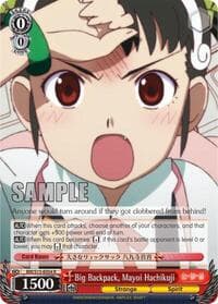 Big Backpack, Mayoi Hachikuji - BAKEMONOGATARI - Weiss Schwarz card