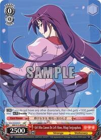 Girl Who Cannot Be Left Alone, Hitagi Senjyogahara - BAKEMONOGATARI - Weiss Schwarz card