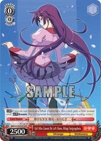 Girl Who Cannot Be Left Alone, Hitagi Senjyogahara (RRR) - BAKEMONOGATARI - Weiss Schwarz card