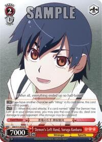Demon's Left Hand, Suruga Kanbaru - BAKEMONOGATARI - Weiss Schwarz card