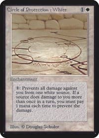 Circle of Protection: White - Alpha Edition - Magic: The Gathering card