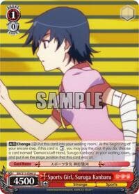 Sports Girl, Suruga Kanbaru - BAKEMONOGATARI - Weiss Schwarz card