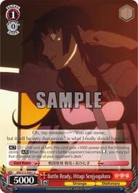 Battle Ready, Hitagi Senjyogahara - BAKEMONOGATARI - Weiss Schwarz card