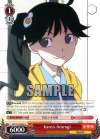 Karen Araragi - BAKEMONOGATARI - Weiss Schwarz card