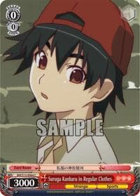 Suruga Kanbaru in Regular Clothes - BAKEMONOGATARI - Weiss Schwarz card