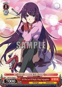 Girl Who Lost All Weight, Hitagi Senjyogahara - BAKEMONOGATARI - Weiss Schwarz card