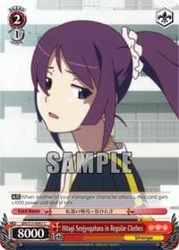 Hitagi Senjyogahara in Regular Clothes - BAKEMONOGATARI - Weiss Schwarz card