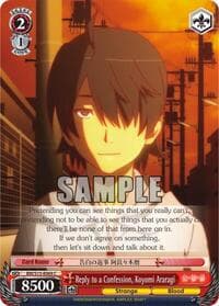 Reply to a Confession, Koyomi Araragi - BAKEMONOGATARI - Weiss Schwarz card