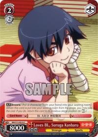 Loves BL, Suruga Kanbaru - BAKEMONOGATARI - Weiss Schwarz card
