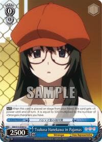 Tsubasa Hanekawa in Pajamas - BAKEMONOGATARI - Weiss Schwarz card