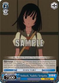 Ambush, Nadeko Sengoku - BAKEMONOGATARI - Weiss Schwarz card