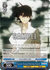 Koyomi Araragi Running Around - BAKEMONOGATARI - Weiss Schwarz card