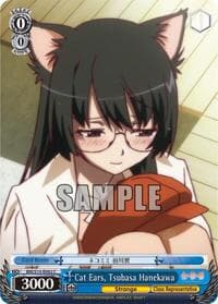 Cat Ears, Tsubasa Hanekawa - BAKEMONOGATARI - Weiss Schwarz card