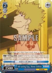All-seeing Guy, Meme Oshino - BAKEMONOGATARI - Weiss Schwarz card