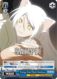 "Energy Drain"Black Hanekawa - BAKEMONOGATARI - Weiss Schwarz card