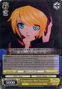 Kagamine Rin"Scissors" - Hatsune Miku -Project DIVA- f - Weiss Schwarz card