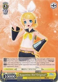 Kagamine Rin"Original" - Hatsune Miku -Project DIVA- f - Weiss Schwarz card