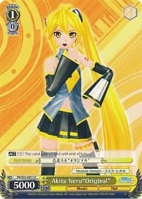 Akita Neru"Original" - Hatsune Miku -Project DIVA- f - Weiss Schwarz card