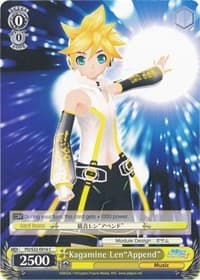 Kagamine Len"Append" - Hatsune Miku -Project DIVA- f - Weiss Schwarz card