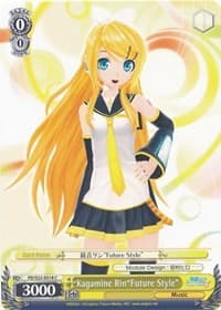 Kagamine Rin"Future Style" - Hatsune Miku -Project DIVA- f - Weiss Schwarz card