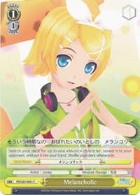 Melancholic - Hatsune Miku -Project DIVA- f - Weiss Schwarz card