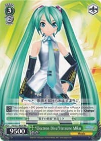 "Electron Diva"Hatsune Miku - Hatsune Miku -Project DIVA- f - Weiss Schwarz card