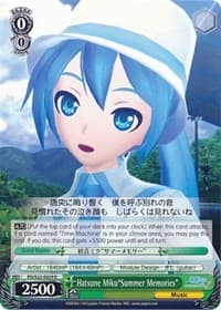 Hatsune Miku"Summer Memories" - Hatsune Miku -Project DIVA- f - Weiss Schwarz card