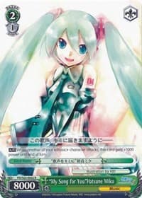 "My Song for You"Hatsune Miku - Hatsune Miku -Project DIVA- f - Weiss Schwarz card