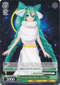 Hatsune Miku"Divine Goddess" - Hatsune Miku -Project DIVA- f - Weiss Schwarz card