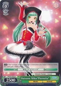 Hatsune Miku"Pierretta" - Hatsune Miku -Project DIVA- f - Weiss Schwarz card