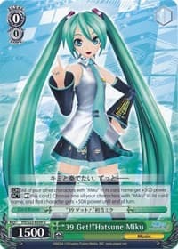 "39 Get!"Hatsune Miku - Hatsune Miku -Project DIVA- f - Weiss Schwarz card