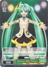 Hatsune Miku"Pansy" - Hatsune Miku -Project DIVA- f - Weiss Schwarz card